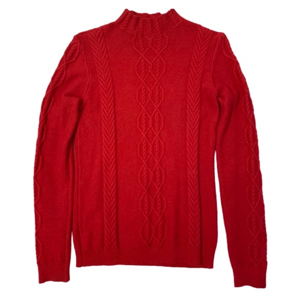 Sweaters - 3/$25✨ Soft Cableknit ♥️ Red Sweater